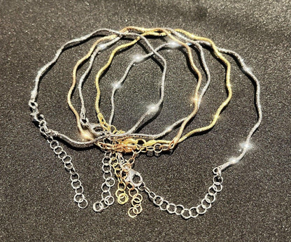 İtalian Twist 925 Sterling Silver Bracelet ,İtalian Chain Bracelet,925İtalian Chain,Twist Chain Rose Gold,Twist Silver Bracelet,Gold Plated - Tracesilver