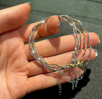 İtalian Twist 925 Sterling Silver Bracelet ,İtalian Chain Bracelet,925İtalian Chain,Twist Chain Rose Gold,Twist Silver Bracelet,Gold Plated - Tracesilver