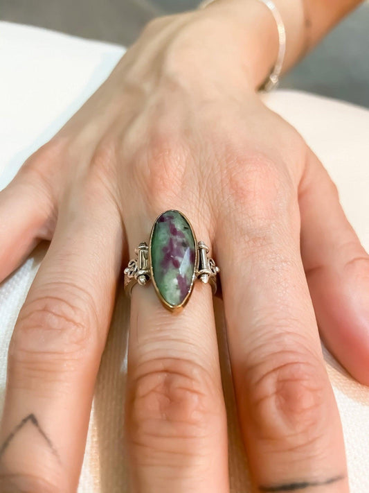 Ruby 925 Sterling Silver Handmade Ring, Ruby Natural Stone Ring For Women, Precious Natural Stone Jewelry Ring, Gift For Best Mother - Tracesilver