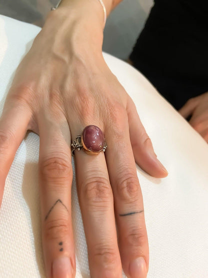 Ruby Jewelry Ring 925 Sterling Silver Handmade, Ruby Natural Stone Ring For Women, Precious Natural Stone Jewelry Ring, Gift For Best Mother - Tracesilver