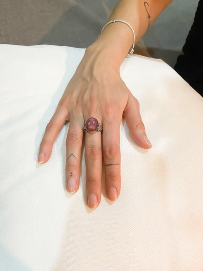 Ruby Jewelry Ring 925 Sterling Silver Handmade, Ruby Natural Stone Ring For Women, Precious Natural Stone Jewelry Ring, Gift For Best Mother - Tracesilver