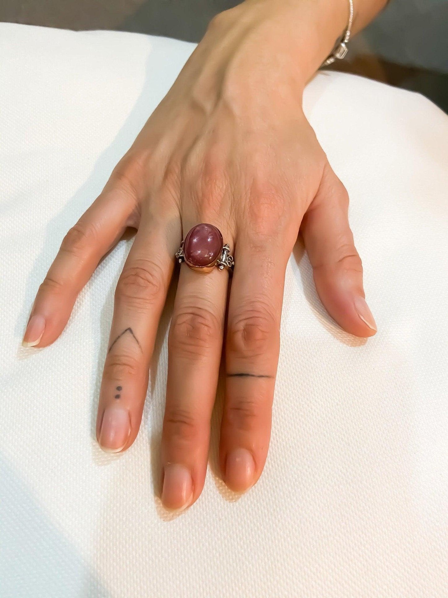 Ruby Jewelry Ring 925 Sterling Silver Handmade, Ruby Natural Stone Ring For Women, Precious Natural Stone Jewelry Ring, Gift For Best Mother - Tracesilver
